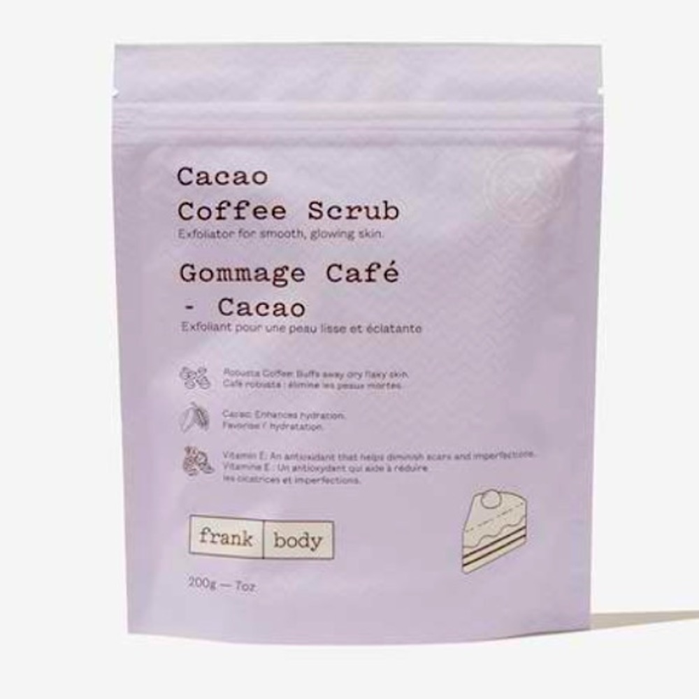 🆕FRANK BODY: Cacao Coffee Scrub Face/Body Exfoliator